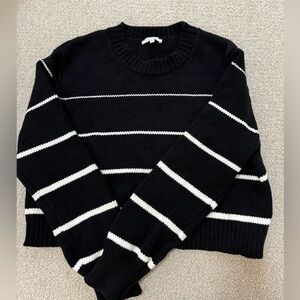 Z-Supply Black and white striped pullover sweater - size large